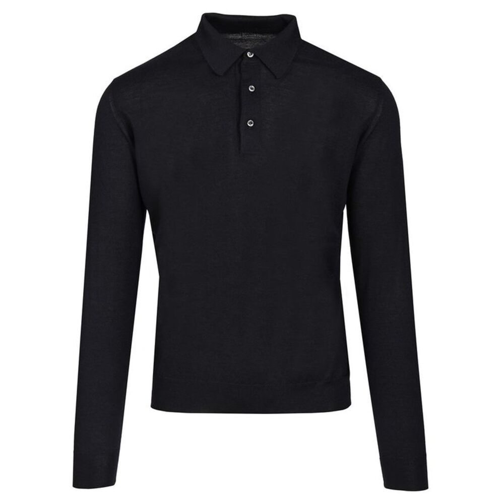Fedeli Men Long-Sleeved Polo Shirt
